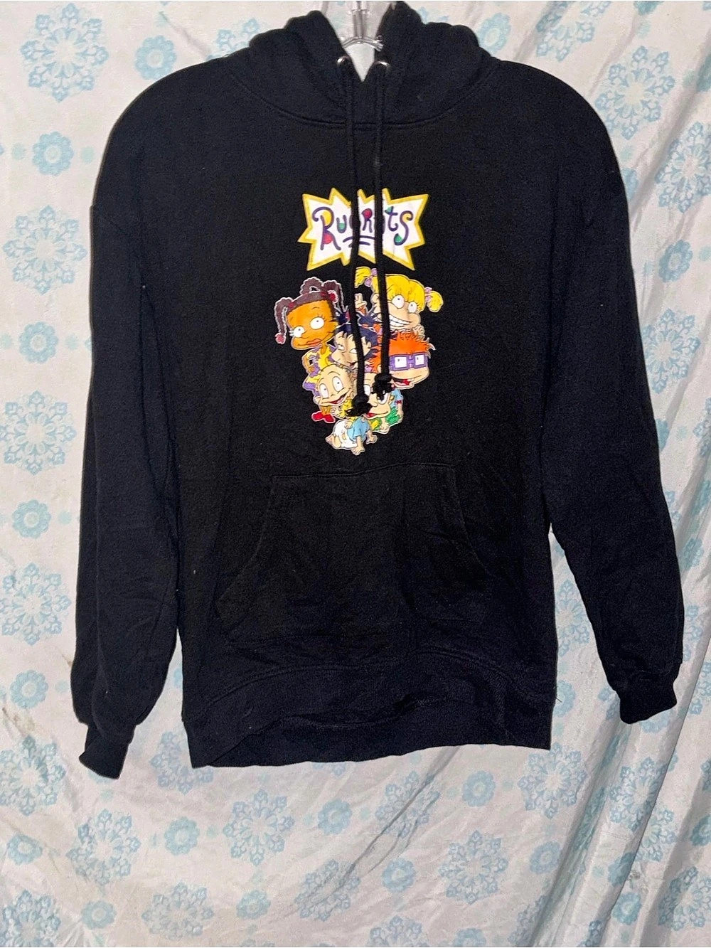 Nickelodeon Rugrats Graphic Hoodie Kids Medium Black